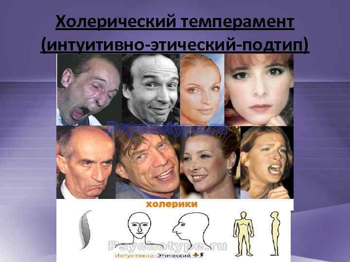 Холерический темперамент (интуитивно-этический-подтип) 