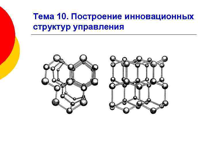 Тема 10. Построение инновационных структур управления 