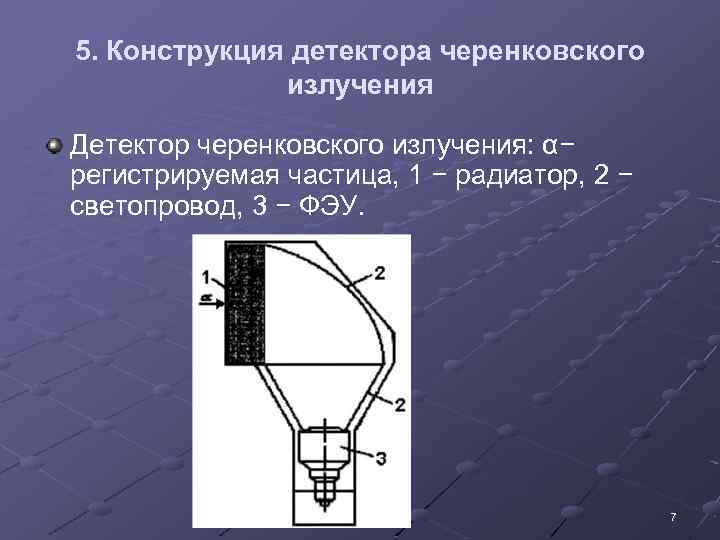 Черенковский счетчик схема