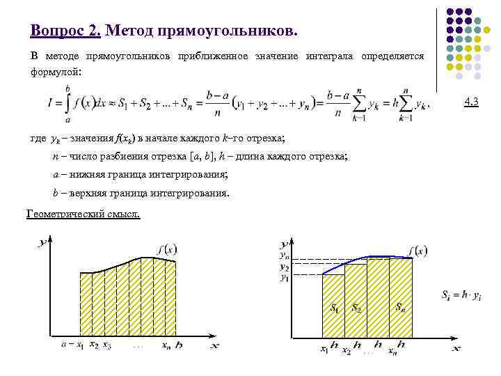 Метод парабол интеграл