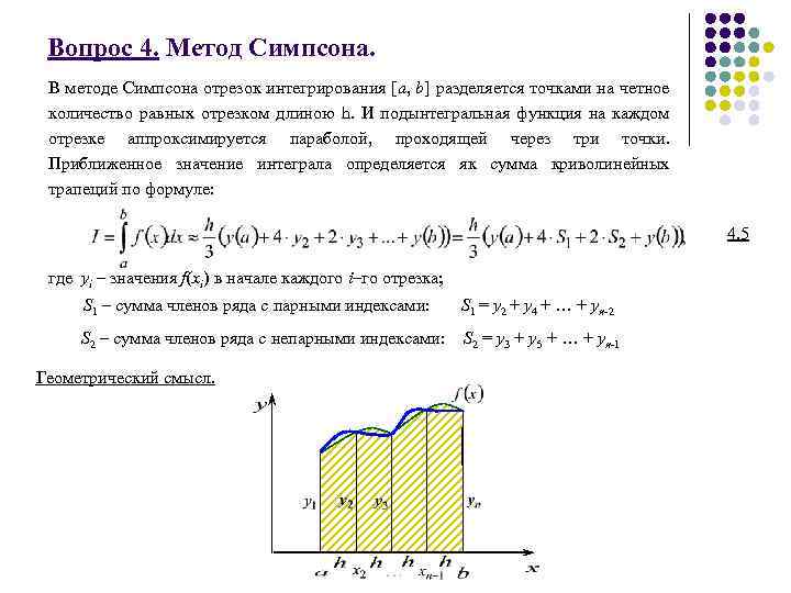 Пользуясь рисунком вычислите определенный интеграл 5 1