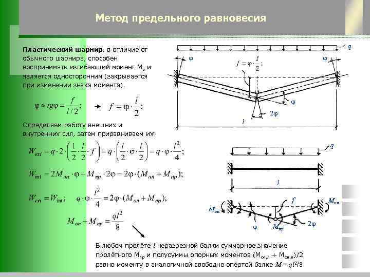 Пластический шарнир в железобетоне