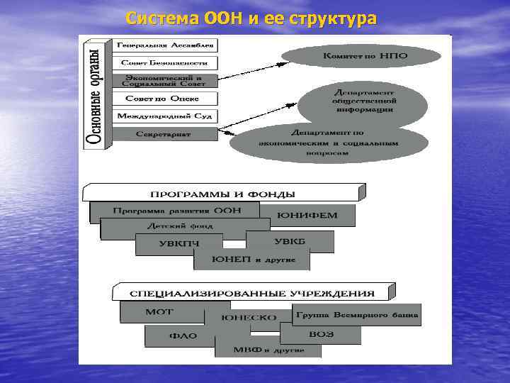 Система ООН и ее структура 
