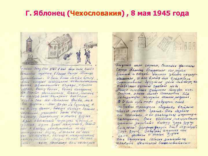Г. Яблонец (Чехословакия) , 8 мая 1945 года 