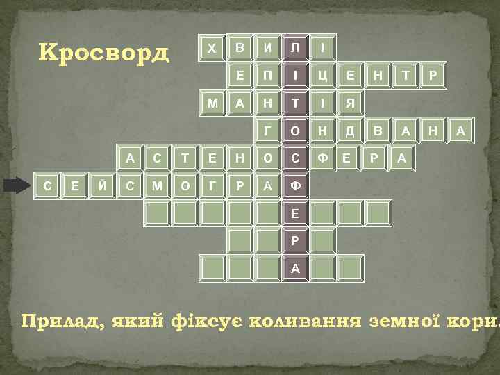 Кросворд И Л І П І Ц Е А Н Т І Я Г