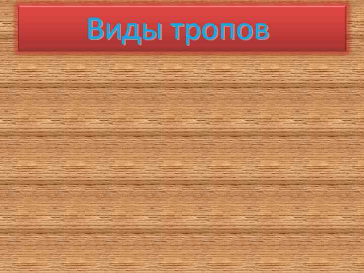 Виды тропов 