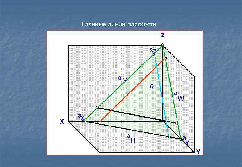 Главные линии плоскости 