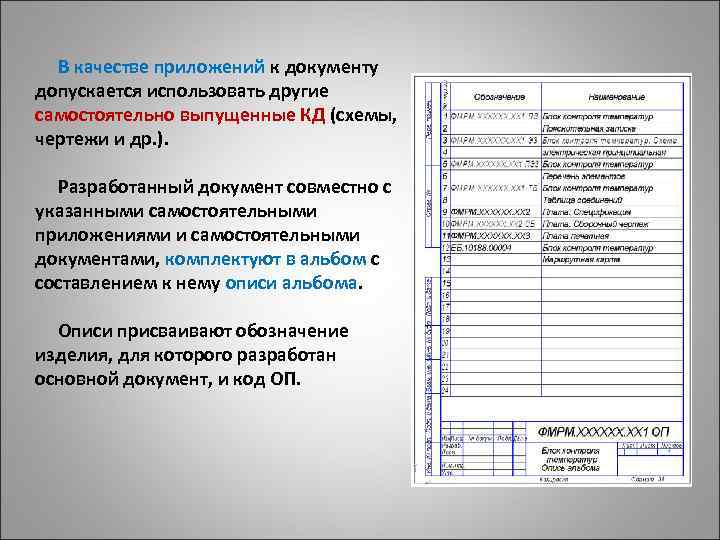 Перечень чертежей подлежащих разработке в вкр