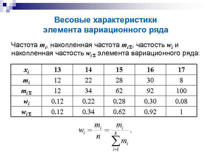 Частота в статистике