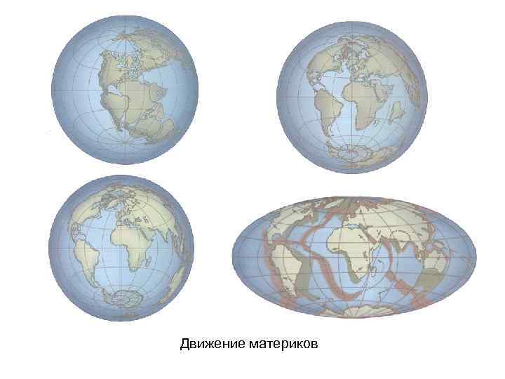 Карта движения материков