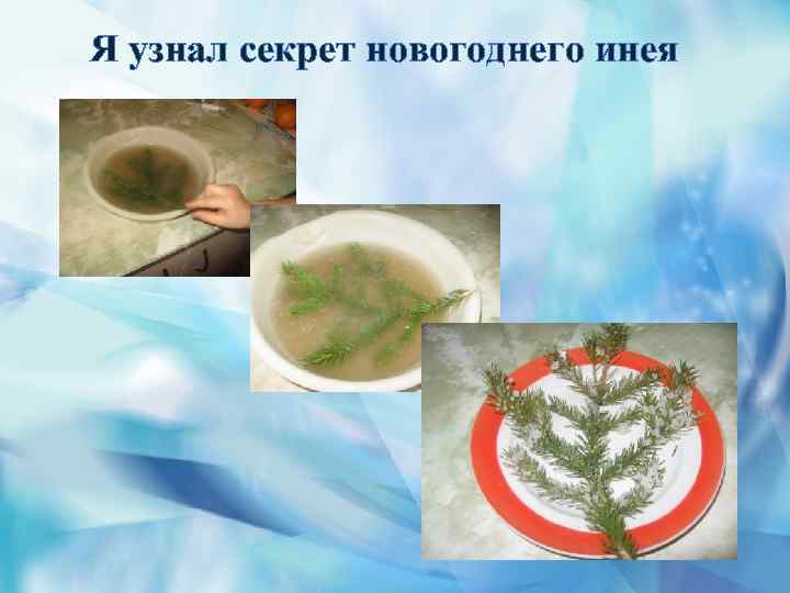 Я узнал секрет новогоднего инея 