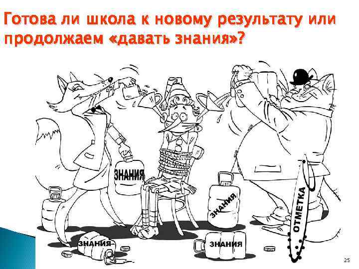 Готова ли школа к новому результату или продолжаем «давать знания» ? 25 