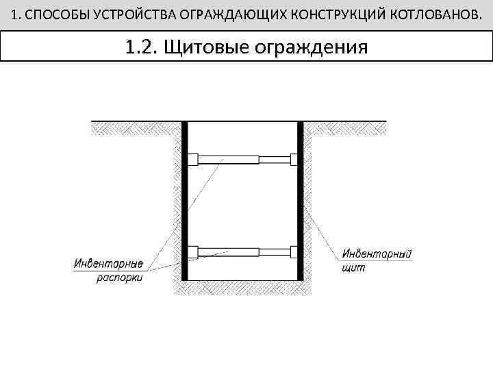 Первоочередное устройство ограждающих конструкций