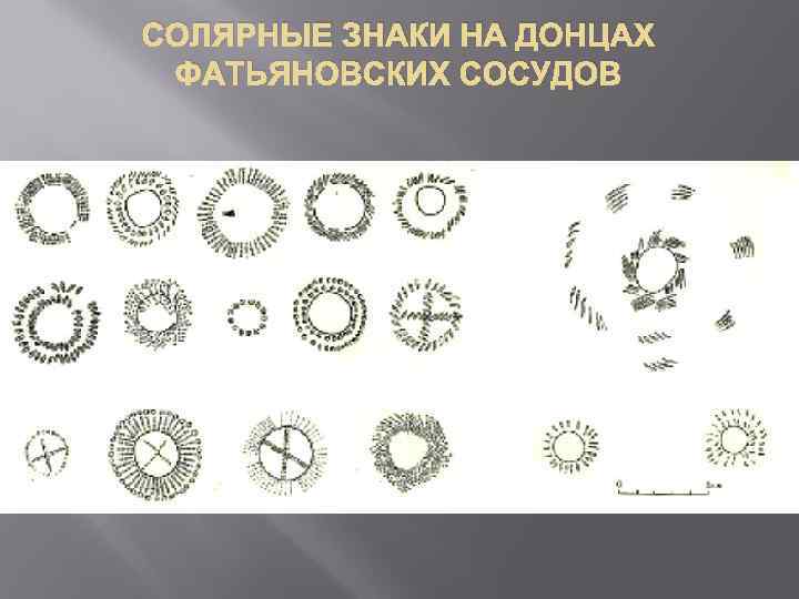 СОЛЯРНЫЕ ЗНАКИ НА ДОНЦАХ ФАТЬЯНОВСКИХ СОСУДОВ 