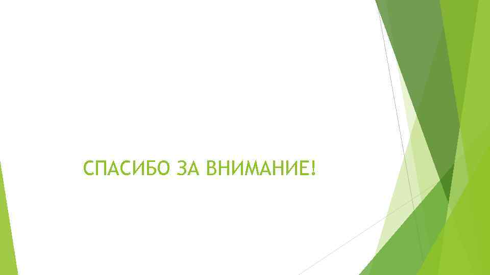 СПАСИБО ЗА ВНИМАНИЕ! 