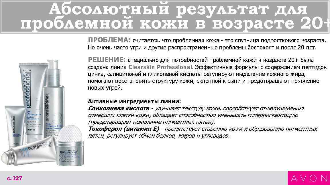 Абсолютный результат для проблемной кожи в возрасте 20+ ПРОБЛЕМА: считается, что проблемная кожа -