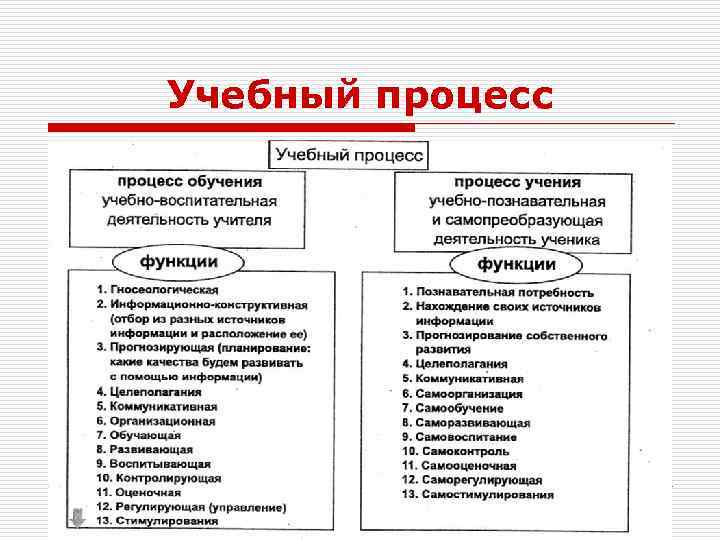 Учебный процесс 