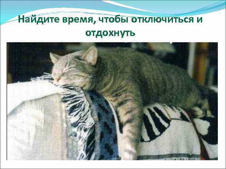 Найдите время, чтобы отключиться и отдохнуть 