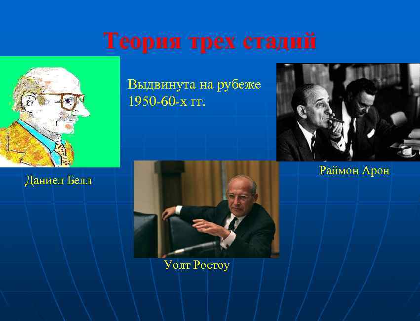 Концепция трех стадий. Теория трех стадий Уолт Ростоу. Д Белл. Д Белл и три стадии развития общества.