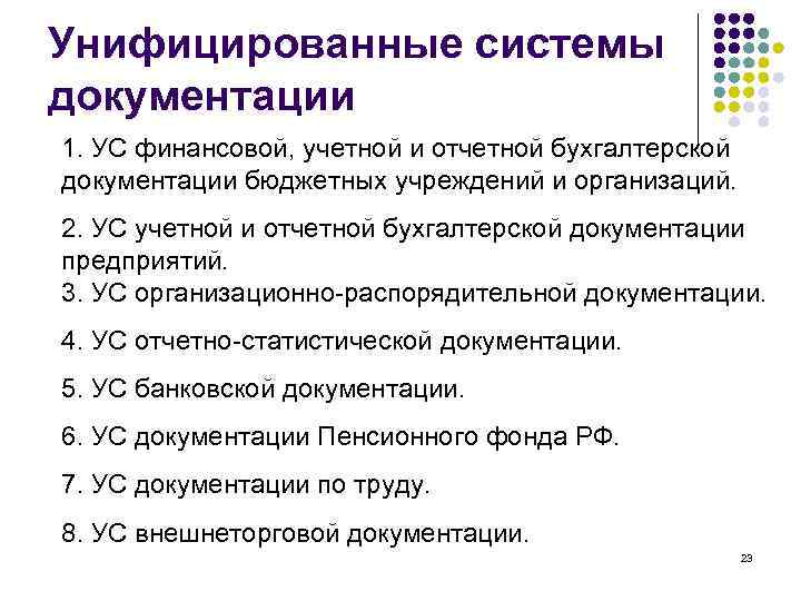 Унифицированные системы документации презентация