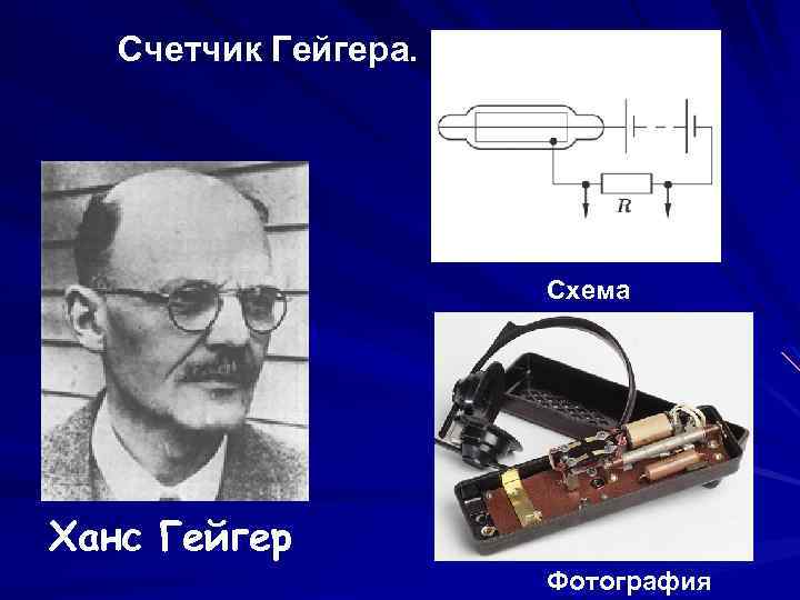 Счетчик Гейгера. Схема Ханс Гейгер Фотография 