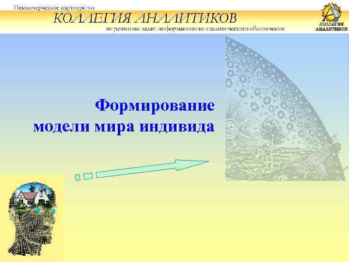 Формирование модели мира индивида 