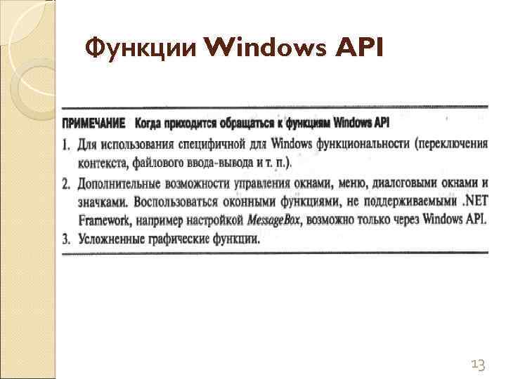 Функции Windows API 13 