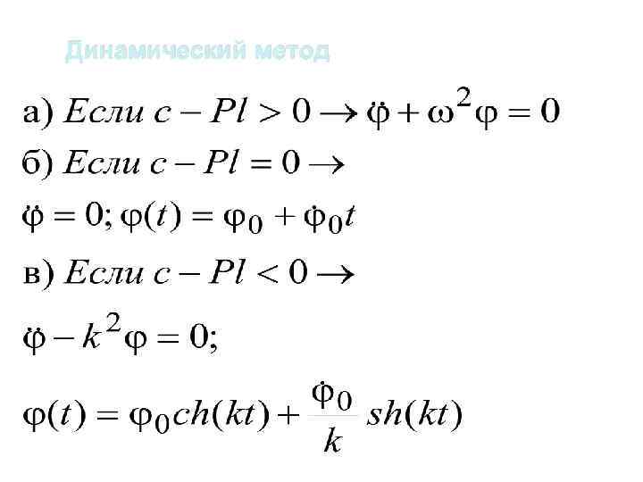 Динамический метод 