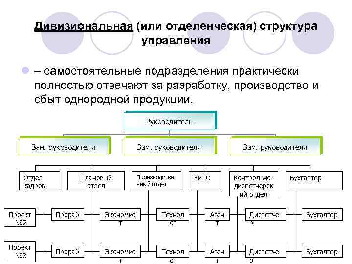 Дивизионально матричная структура