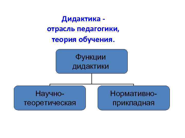 Теория образования и обучения отрасль педагогики