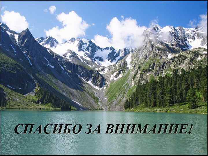 СПАСИБО ЗА ВНИМАНИЕ! 21 