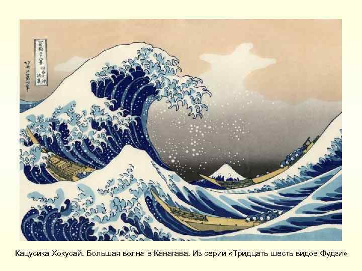 Кацусика Хокусай. Большая волна в Канагава. Из серии «Тридцать шесть видов Фудзи» 