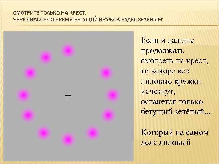 СМОТРИТЕ ТОЛЬКО НА КРЕСТ. ЧЕРЕЗ КАКОЕ-ТО ВРЕМЯ БЕГУЩИЙ КРУЖОК БУДЕТ ЗЕЛЁНЫМ! Если и дальше