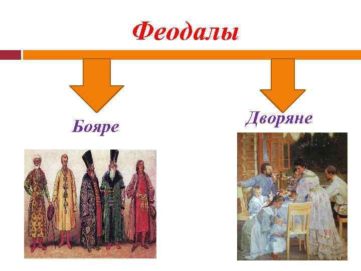 Феодалы Бояре Дворяне 