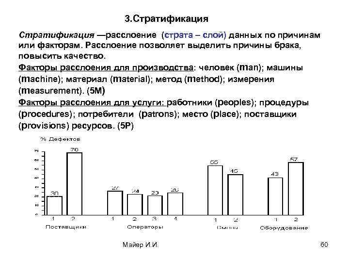 Построение диаграммы стратификации