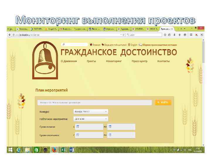 Мониторинг выполнения проектов 