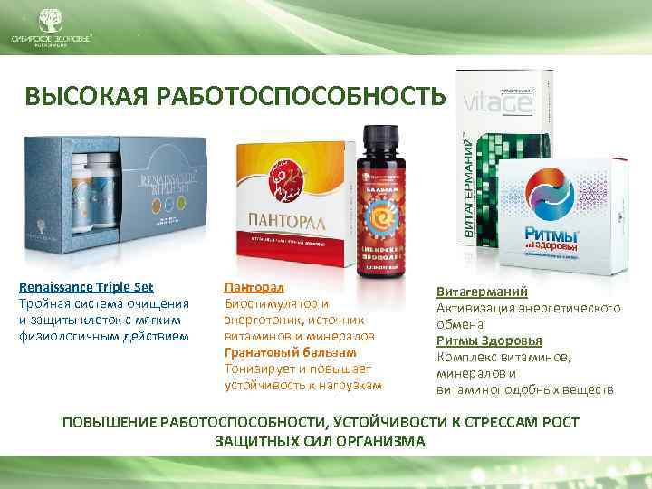 ВЫСОКАЯ РАБОТОСПОСОБНОСТЬ Renaissance Triple Set Тройная система очищения и защиты клеток с мягким физиологичным