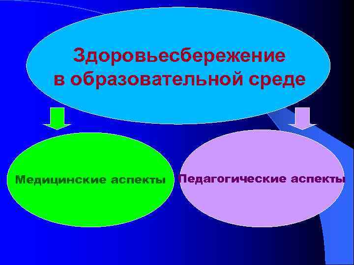 Здоровьесбережение в образовательной среде Медицинские аспекты Педагогические аспекты 