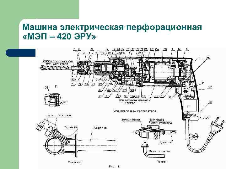 Эл схема перфоратора