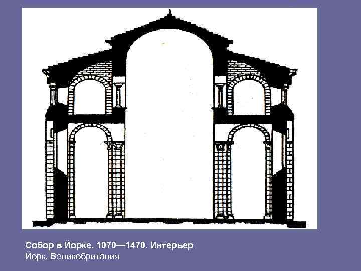 Собор в Йорке. 1070— 1470. Интерьер Йорк, Великобритания 