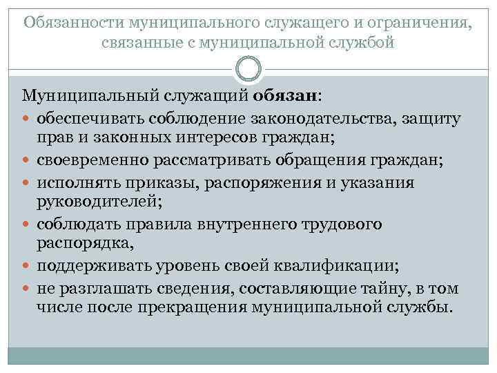 Служащие значение слова. Ограничения связанные с муниципальной службой. Обязанности муниципального служащего кратко. Обязанности и ограничения муниципального служащего. Запреты и ограничения муниципального служащего кратко.