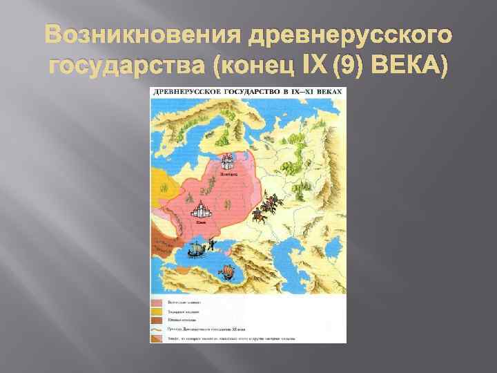 Возникновения древнерусского государства (конец IX (9) ВЕКА) 