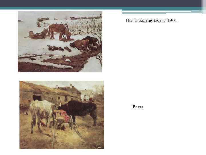 Полоскание белья 1901 Волы 