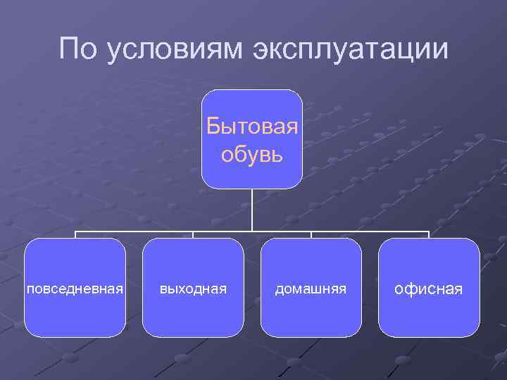 По условиям эксплуатации Бытовая обувь повседневная выходная домашняя офисная 