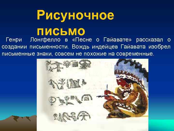 Рисуночное письмо презентация 4 класс