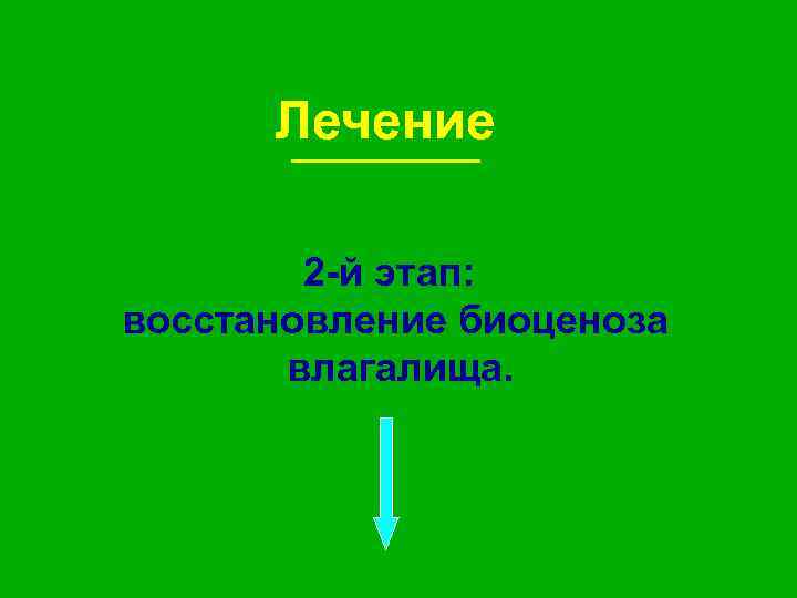 Лечение 2 -й этап: восстановление биоценоза влагалища. 