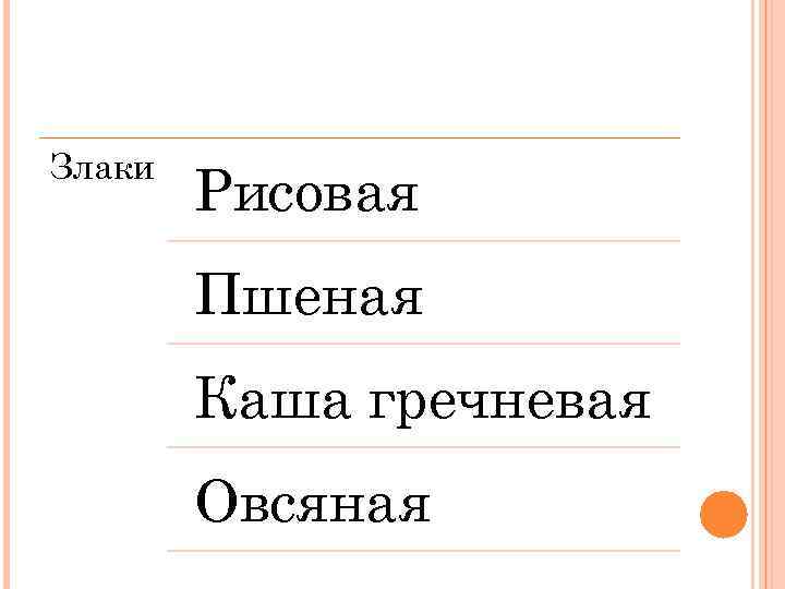 Злаки Рисовая Пшеная Каша гречневая Овсяная 