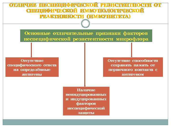 Факторы неспецифической резистентности схема