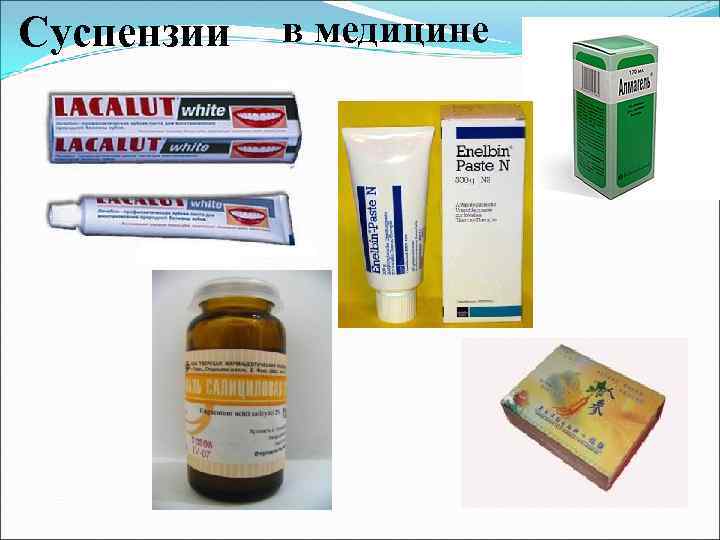 Суспензии в медицине 