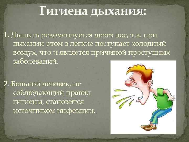 Гигиена дыхания презентация